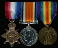 James Herbert Hague : (L to R) 1914-15 Star; British War Medal; Allied Victory Medal